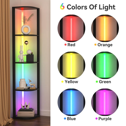Display crystals and trophies vividly with color-changing lighting