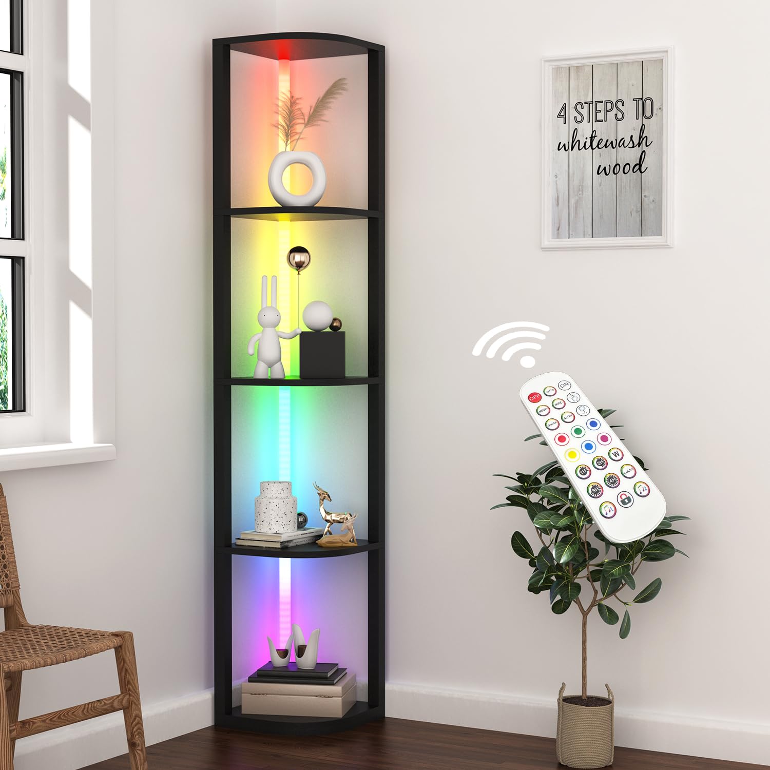 Patented tightening screws ensure stable shelving for daily use