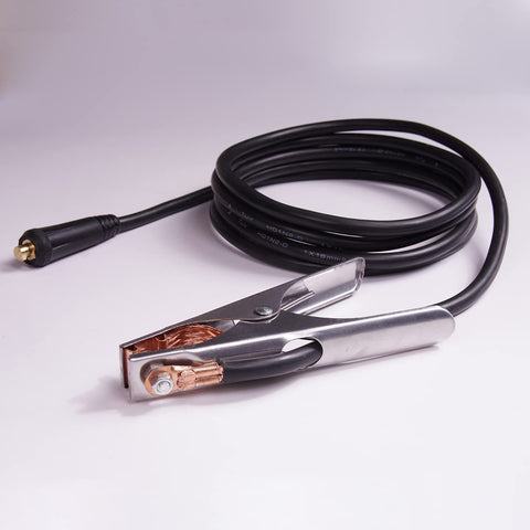 ROJOO welding clamp in use during a welding session.