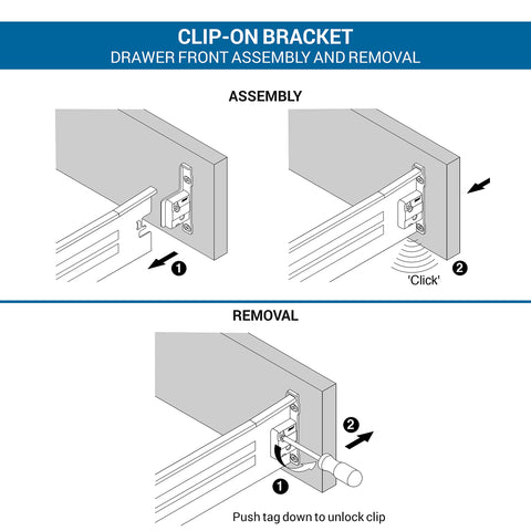 64 mm screw hole distance supports precise front mounting.