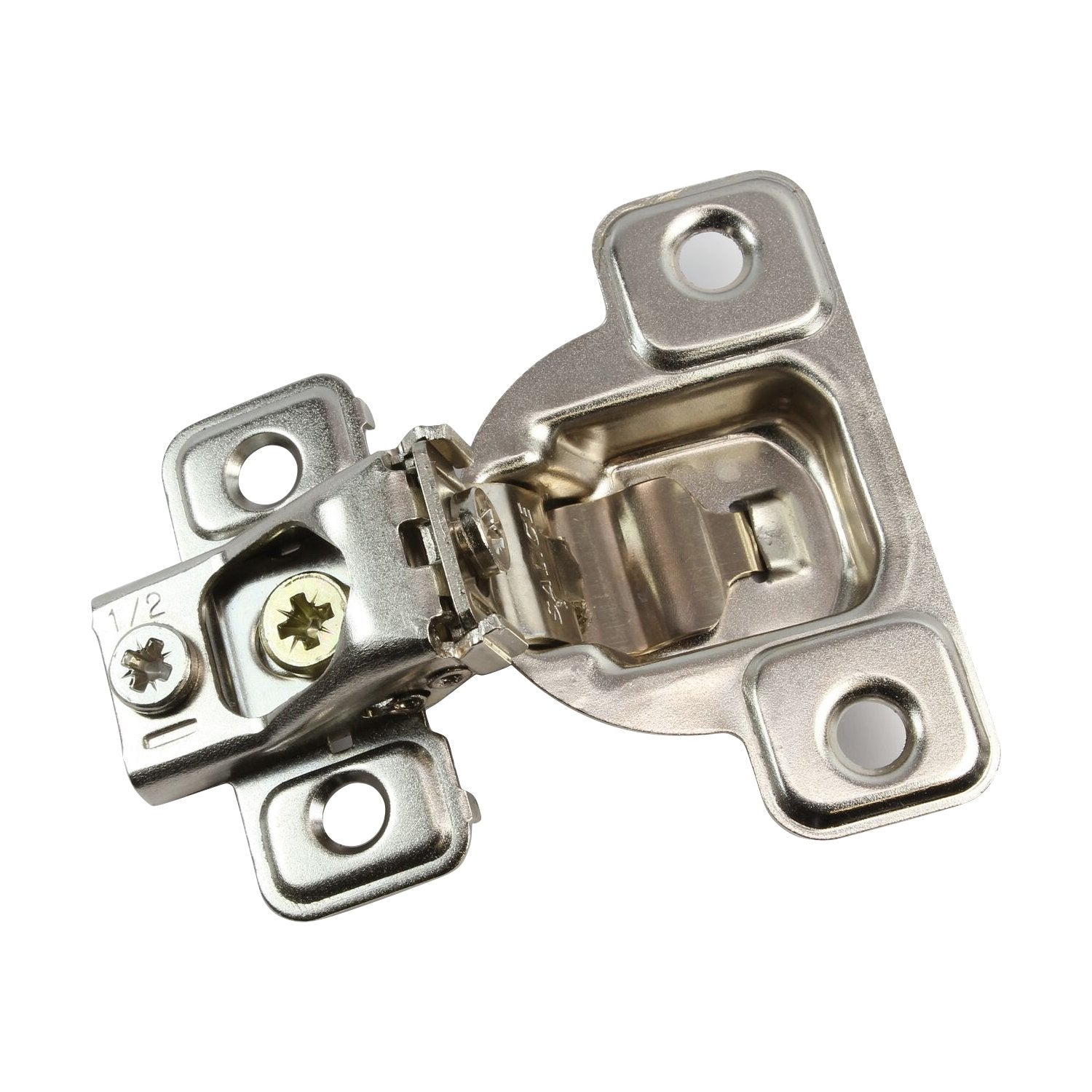 Rok Salice 106-degree excenthree hinge with half-inch overlay for smooth self-close operation