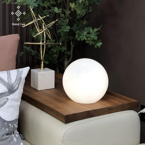 Rokinii Casa lamp on desk or nightstand provides ambient illumination for focused tasks