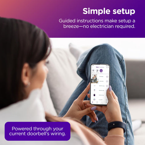 Roku Video Doorbell 2-Way Audio lets you speak with visitors remotely.