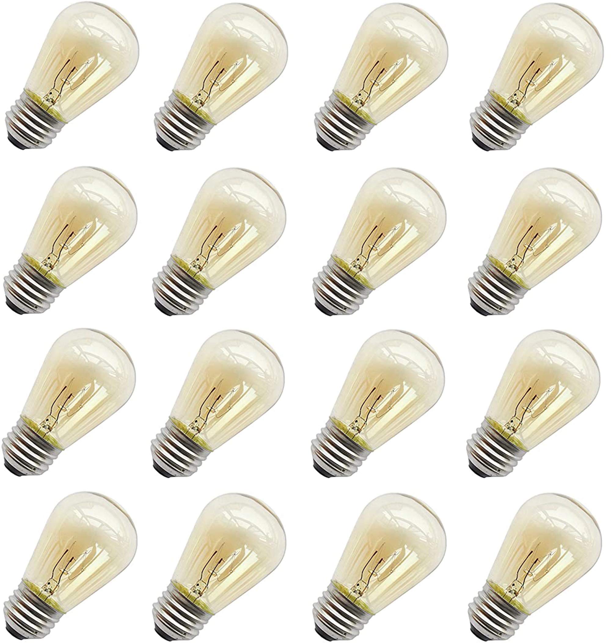Rolay 11W outdoor S14 bulbs pack of 16 ready for patio lights