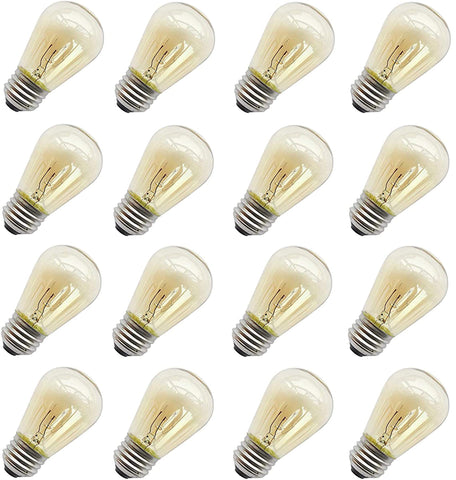 Rolay 11W outdoor S14 bulbs pack of 16 ready for patio lights