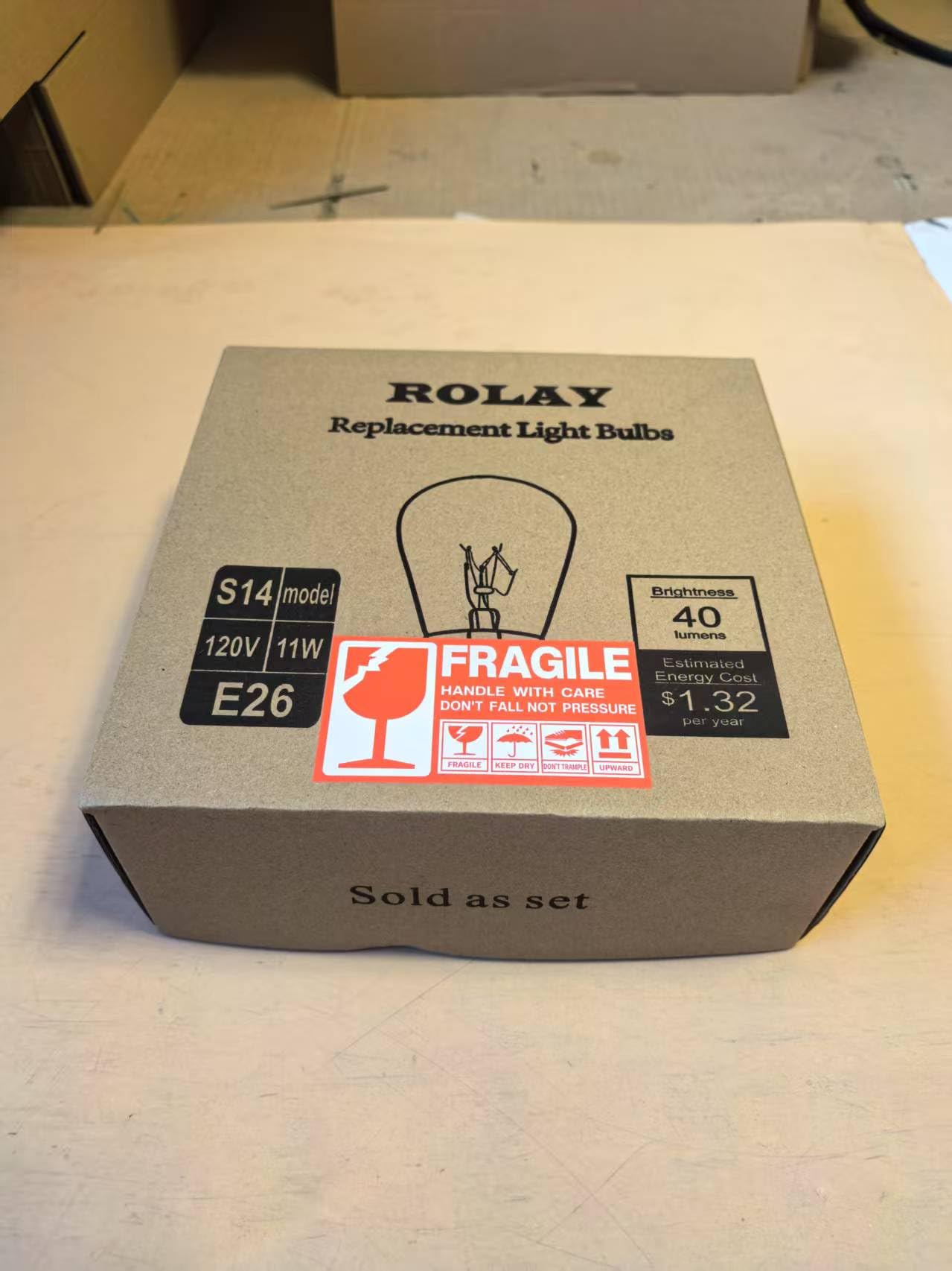 Rolay E26/E27 compatible outdoor bulb for common fixtures