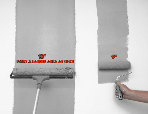 ROLLINGDOG 18-Inch paint tray holds paint evenly for quick loading.