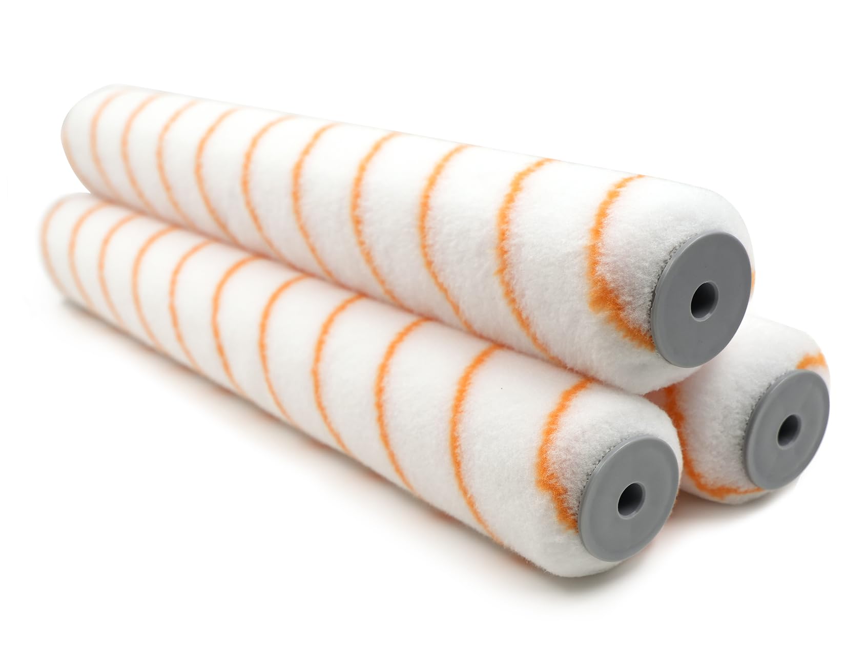 Rollingdog 18-inch roller cover on wall for smooth, even paint application.