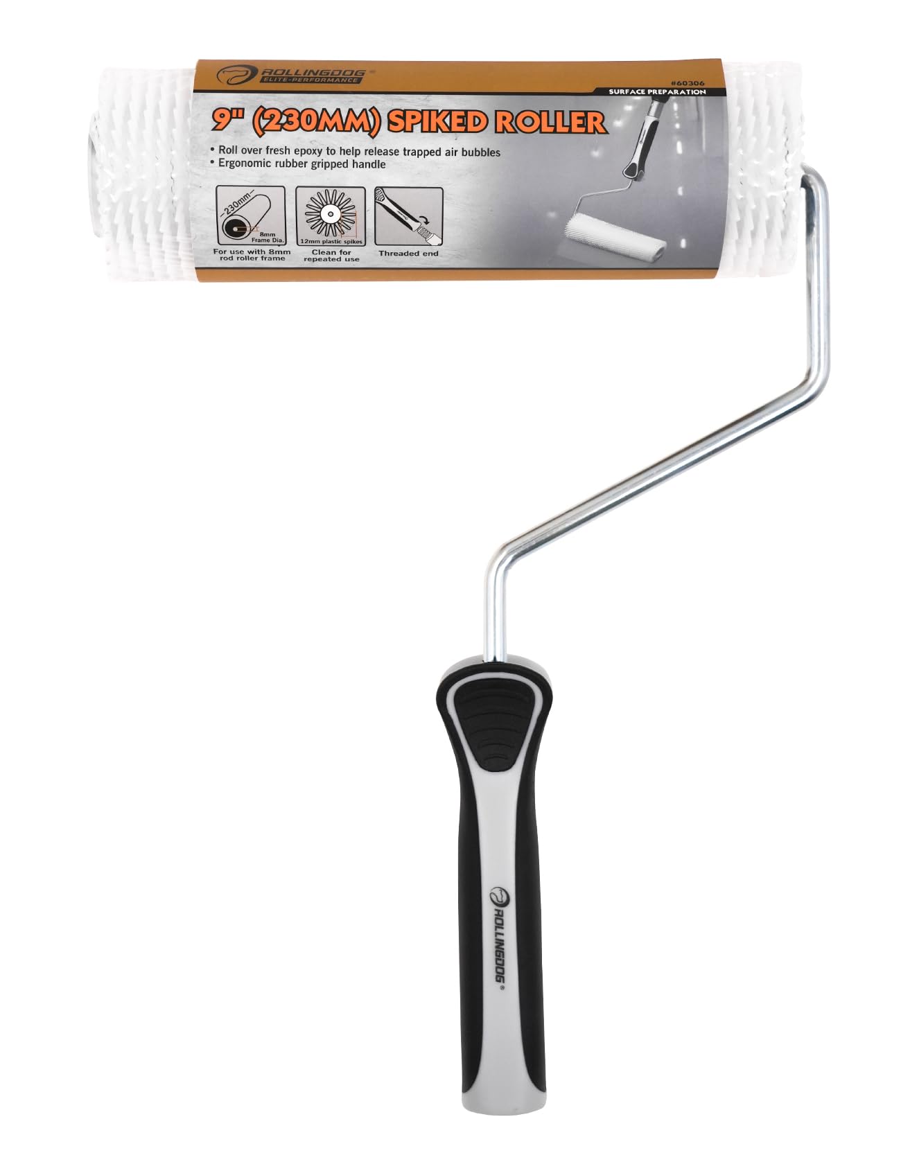 ROLLINGDOG cement and paint roller aids even distribution for better results
