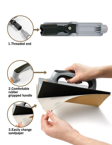 ROLLINGDOG Drywall Corner Sander ergonomic handle for comfortable use