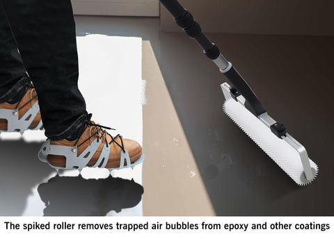 ROLLINGDOG epoxy floor roller covers large areas quickly for garages and workshops.