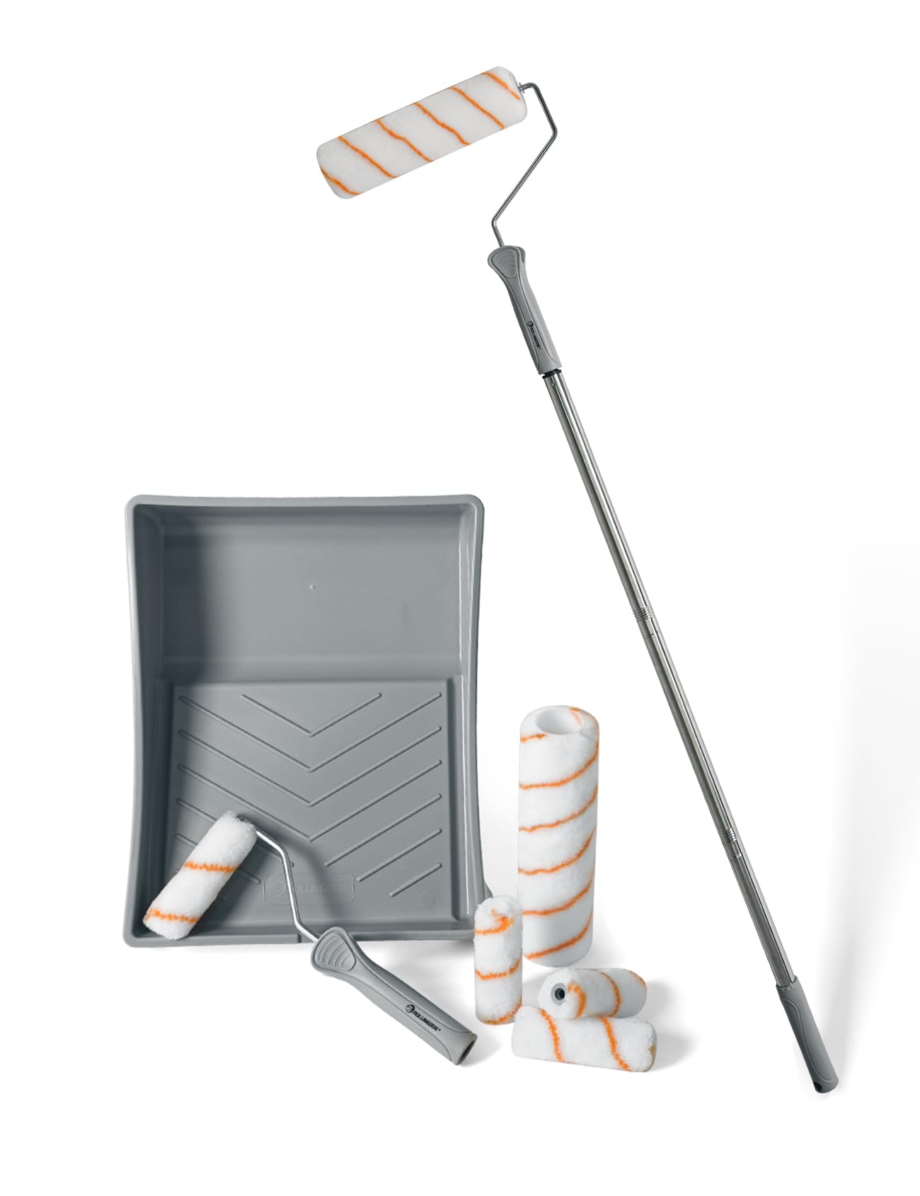 ROLLINGDOG full-wall coverage helps apply even coats across entire walls.