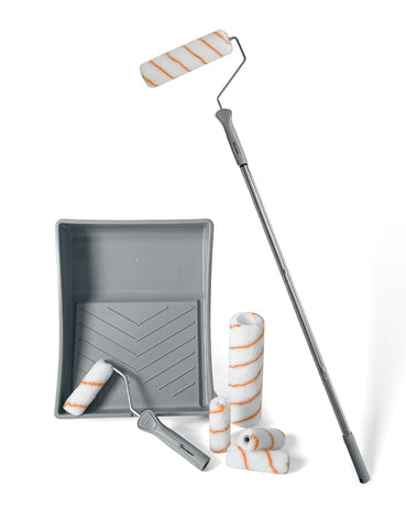 ROLLINGDOG full-wall coverage helps apply even coats across entire walls.