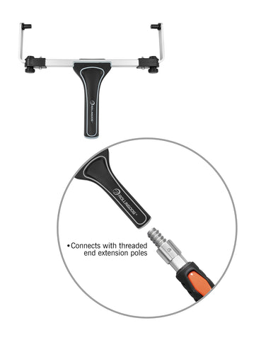 ROLLINGDOG threaded extension pole compatibility for taller projects.