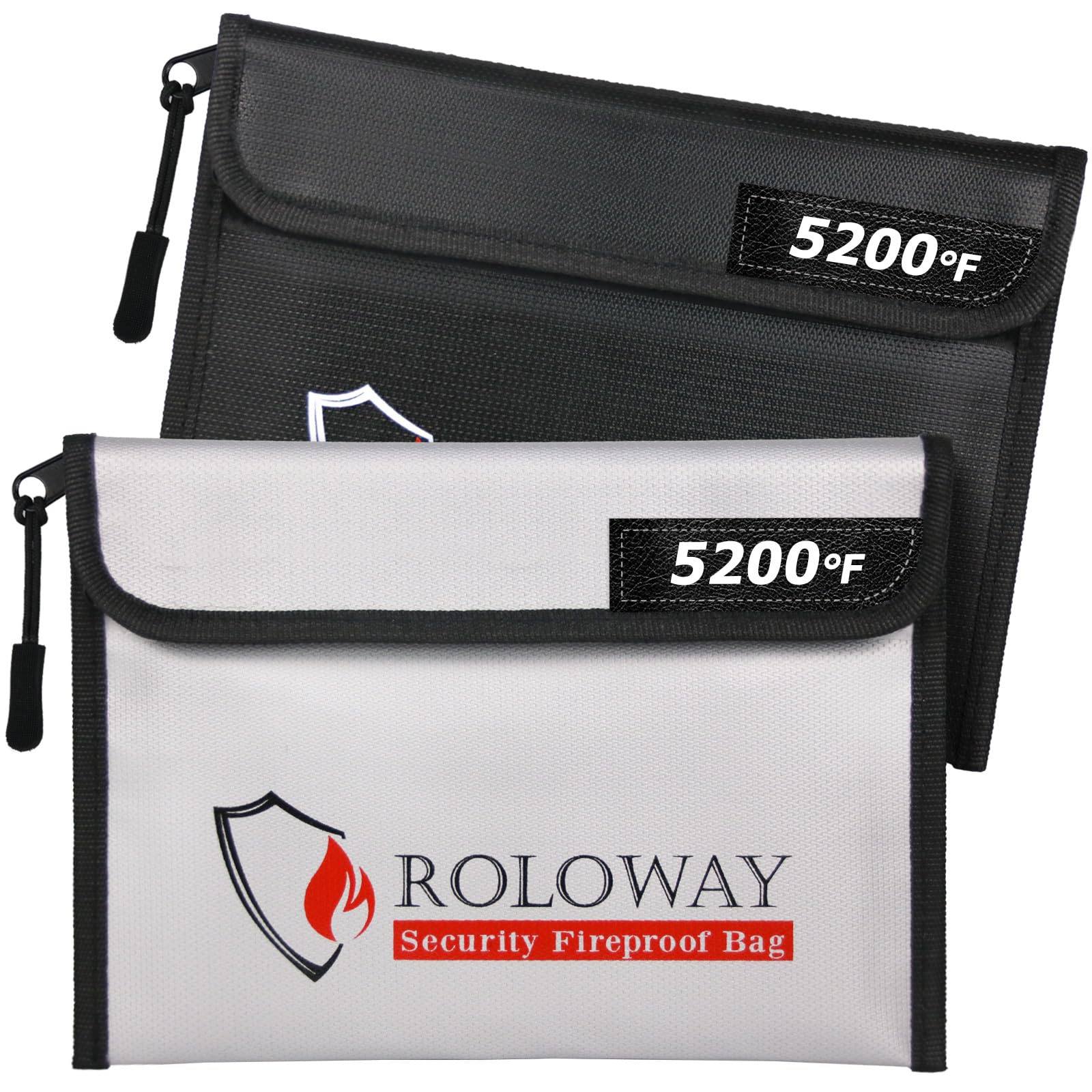 ROLOWAY fireproof bag front view protecting cash and documents on the go