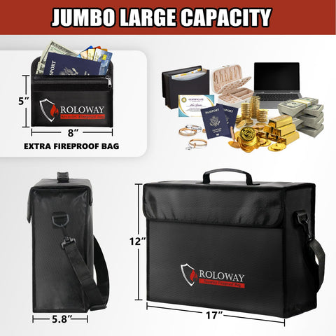 ROLOWAY bag features lockable zipper and enhanced closure for security