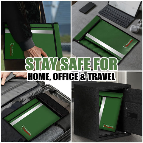 ROLOWAY fireproof bag portable design for home or travel.