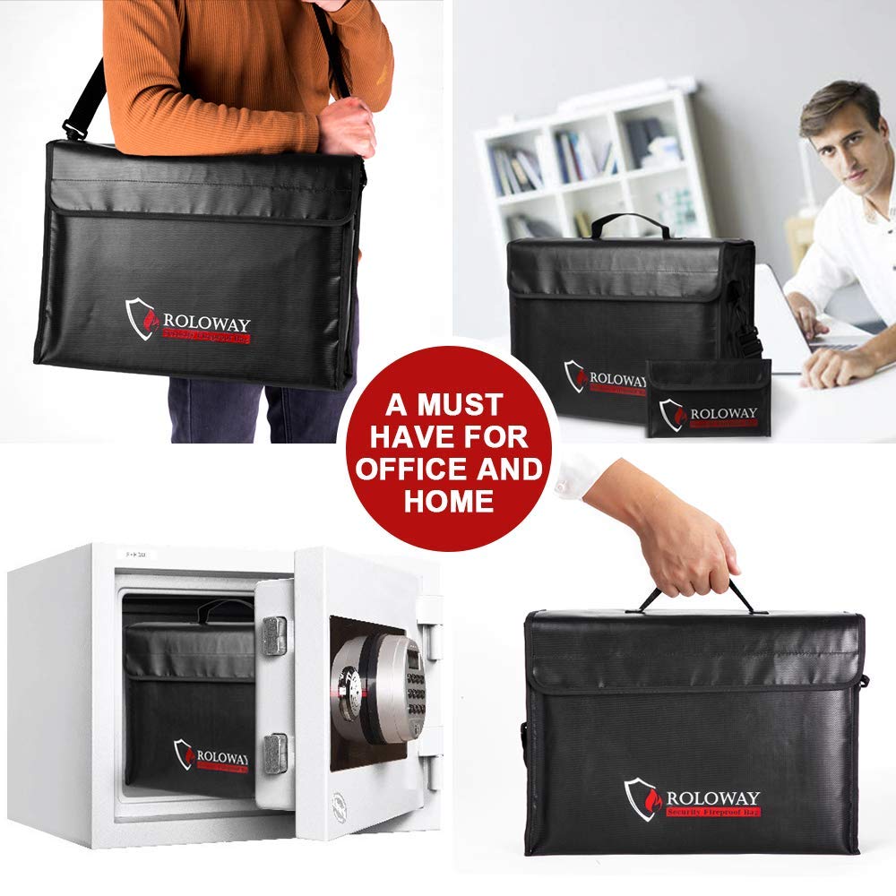 ROLOWAY bag folded compactly fits into a fireproof box for quick relocation.