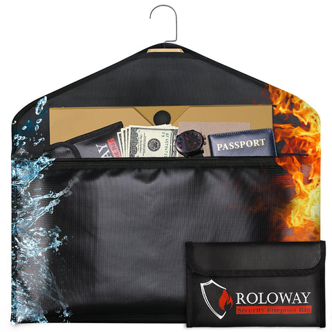 ROLOWAY hanger diversion safe tucked in closet for discreet cash storage