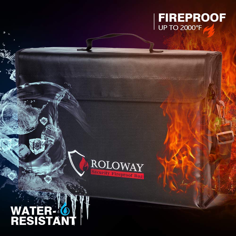 ROLOWAY bag with lockable zippers demonstrates enhanced security for important documents.