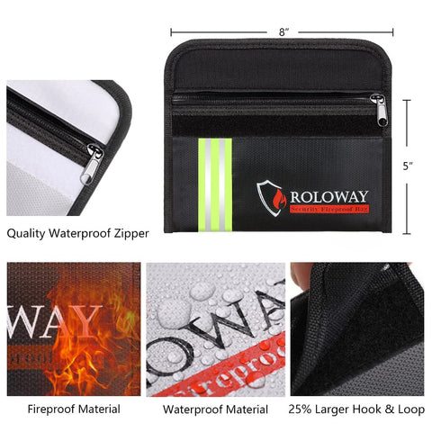 ROLOWAY 5x8 bag stores passport, cash, and keys safely