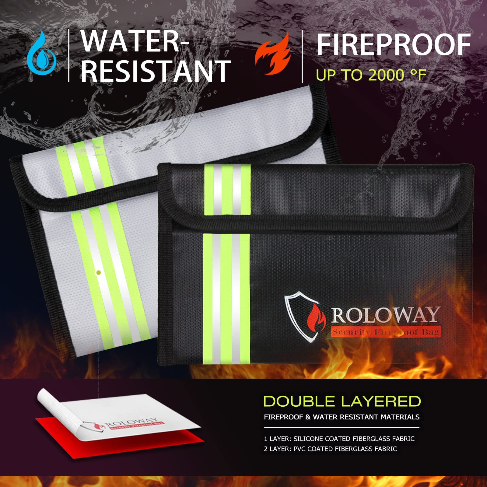ROLOWAY bag coated with non-itchy silicone for easy handling