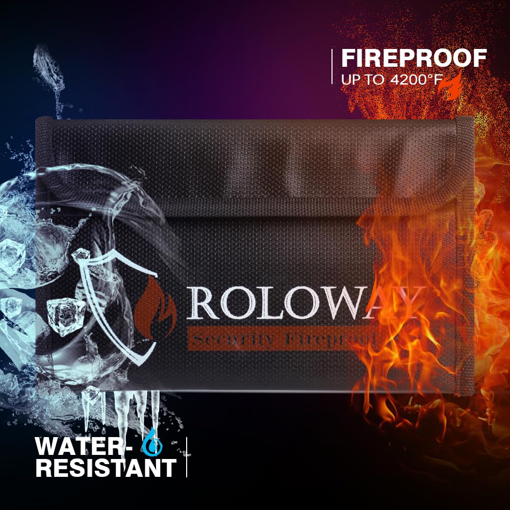 ROLOWAY fireproof bag close-up silicone coating provides water resistance