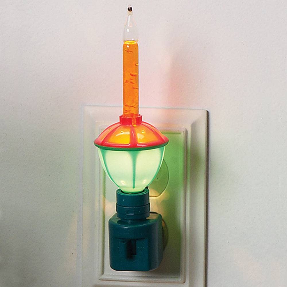 Roman C7 bubble night light with swivel plug and durable acrylic body for bathrooms.