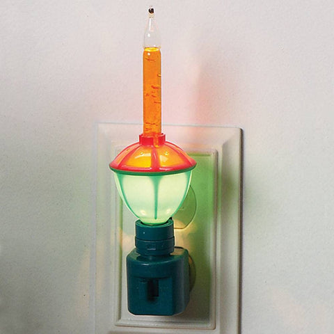 Roman C7 bubble night light with swivel plug and durable acrylic body for bathrooms.