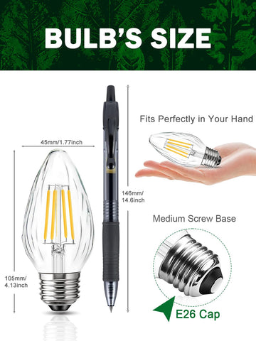 ROMANJOY F15 LED bulb delivers energy savings and long life.