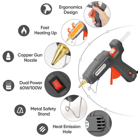 ROMECH copper nozzle for smooth glue flow and even heat distribution.