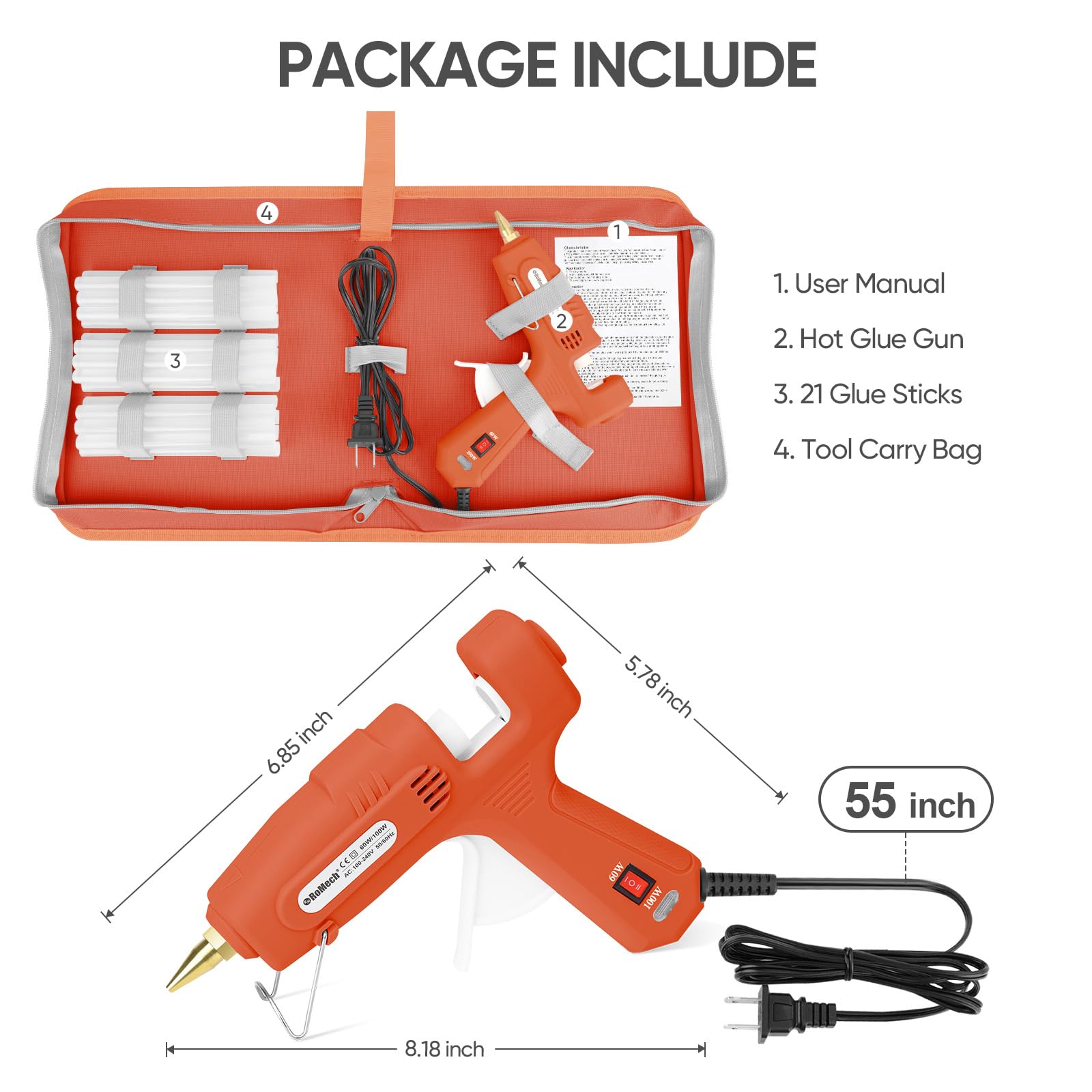 ROMECH premium oxford carry case for organized, portable storage