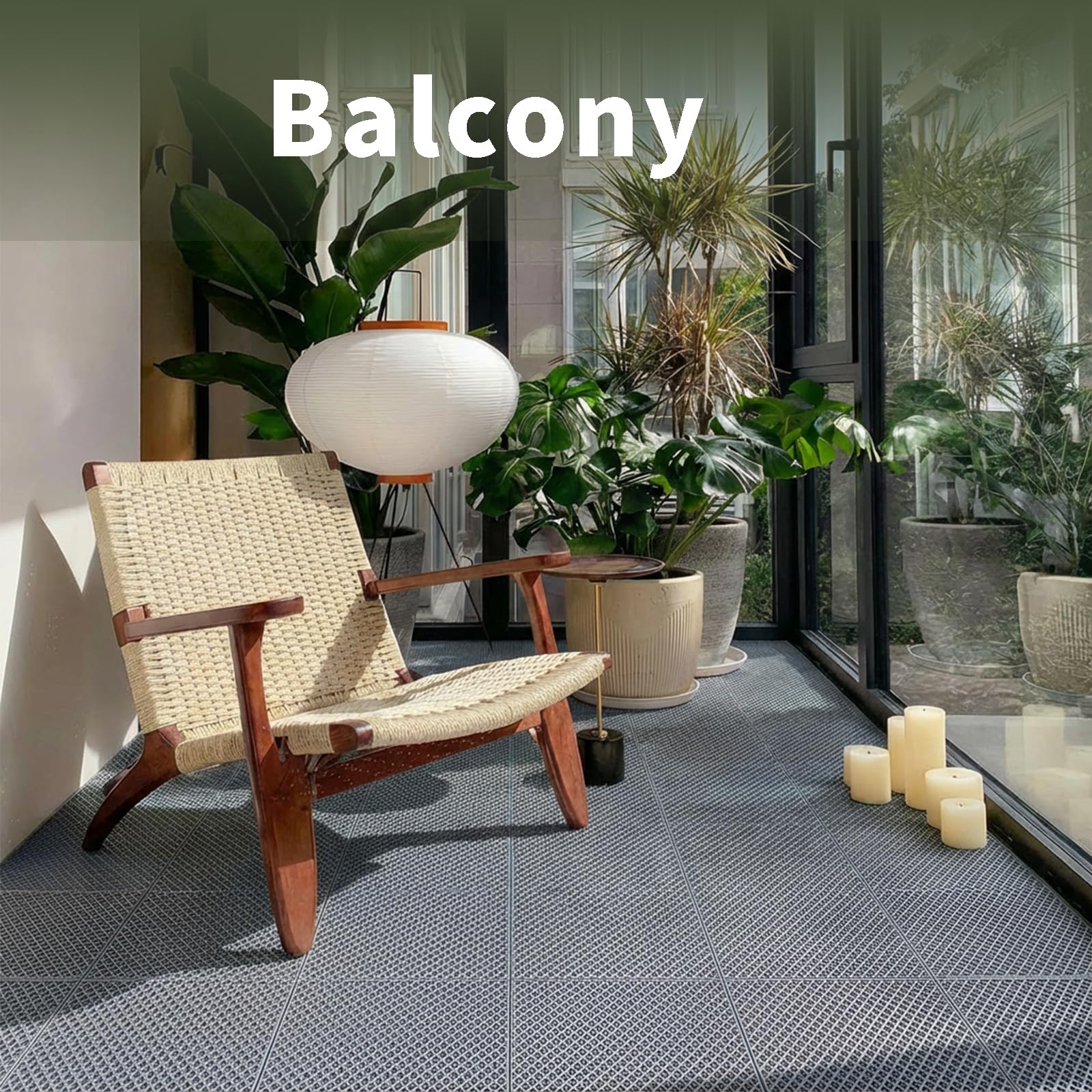 Romlits porch tile: easy-to-clean surface for outdoor living.