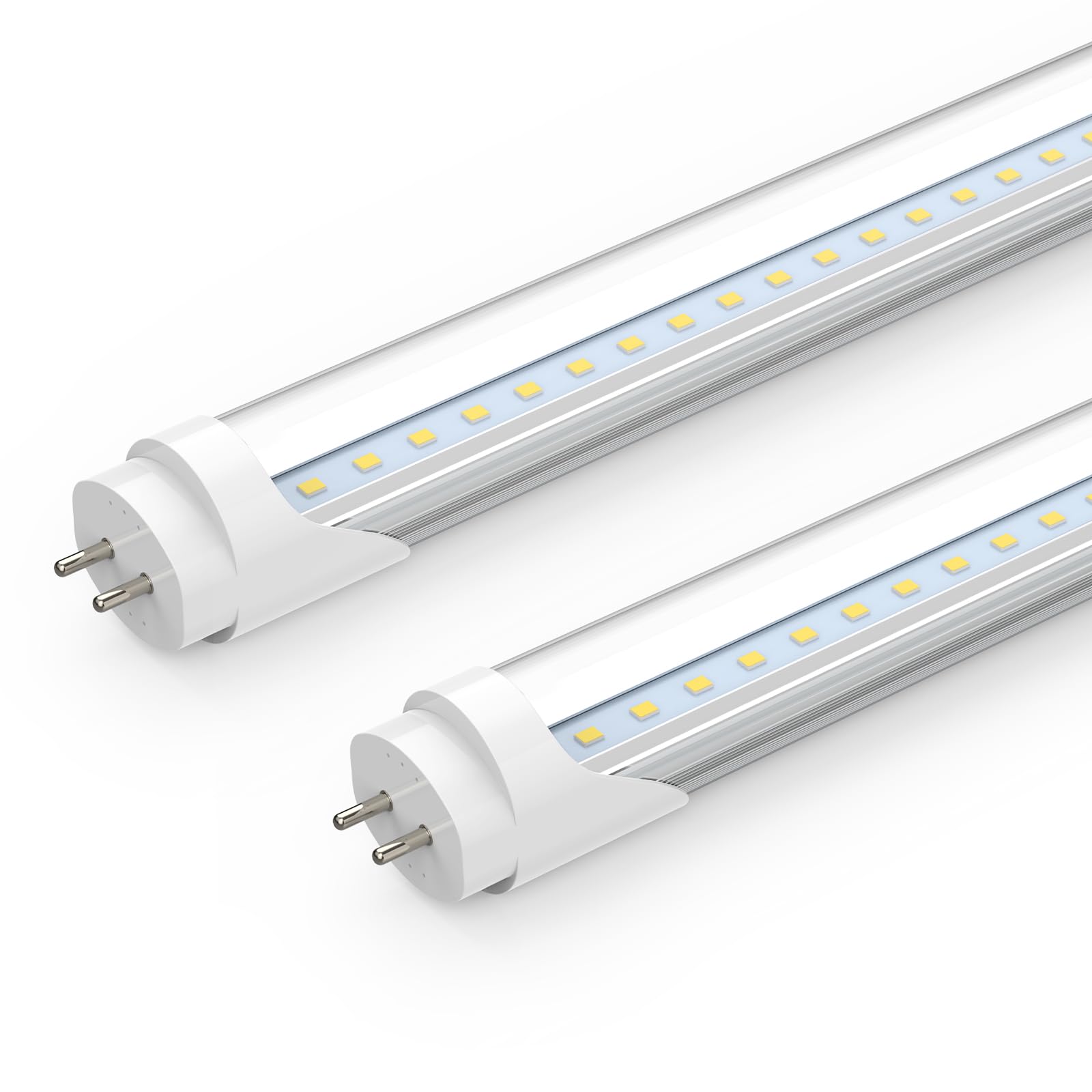 Romwish 24-inch T8 LED tube in front view for quick replacement and bright daylight output