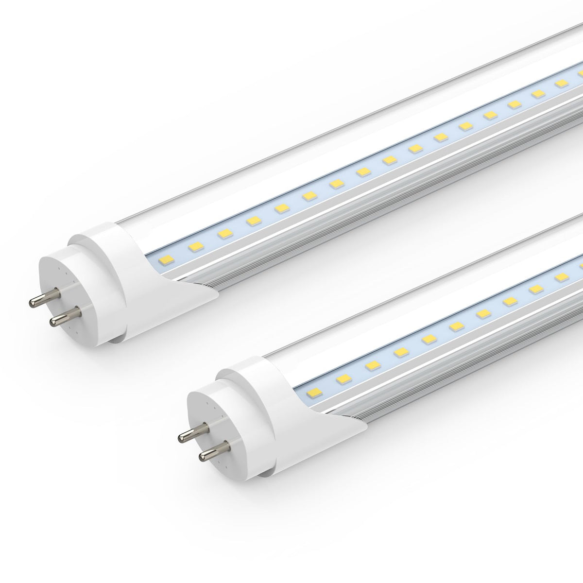 Romwish 24-inch T8 LED tube in front view for quick replacement and bright daylight output