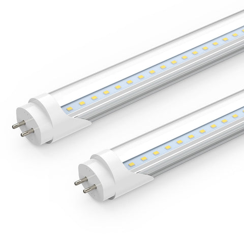 Romwish 24-inch T8 LED tube in front view for quick replacement and bright daylight output