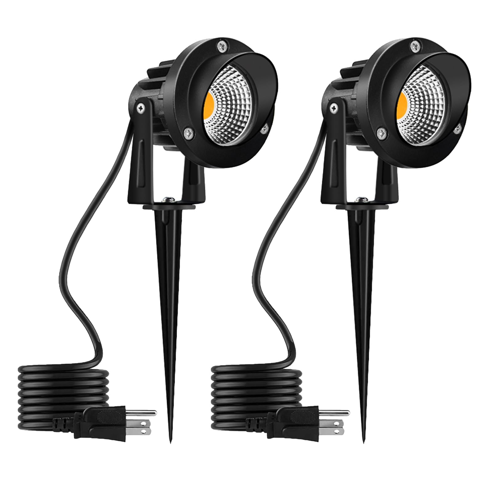 Romwish landscape spotlight with adjustable head for precise pathway illumination.