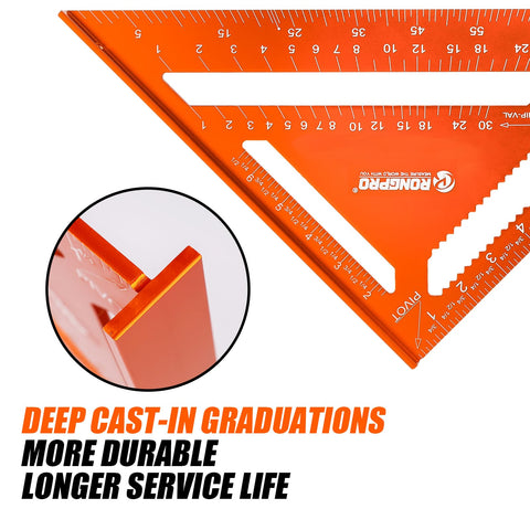 RONGPRO horizontal base for easy marking and straight lines.