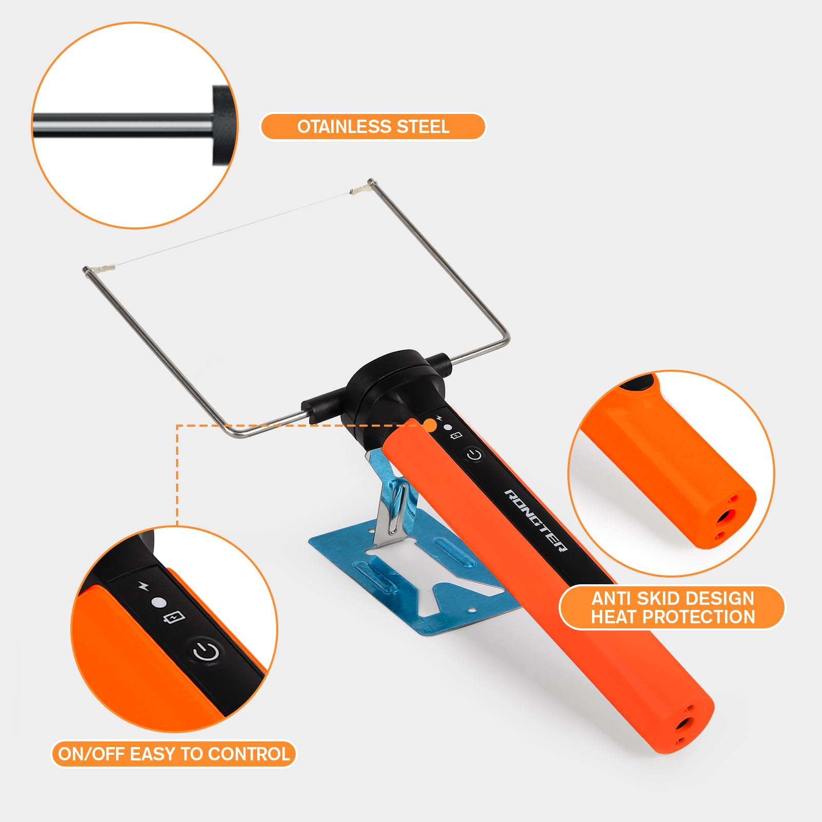 RONGTER hot wire cutter U-blade ready for precise foam shaping
