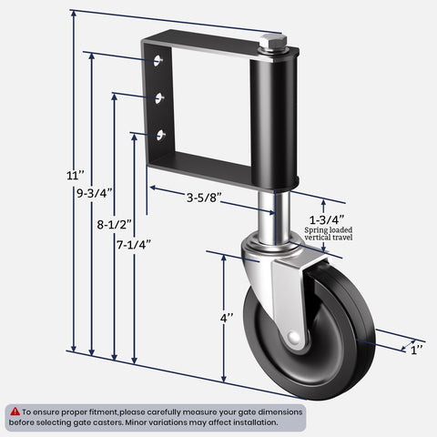 Ronlap 3-hole mounting plate fits vinyl, wood, and metal gates