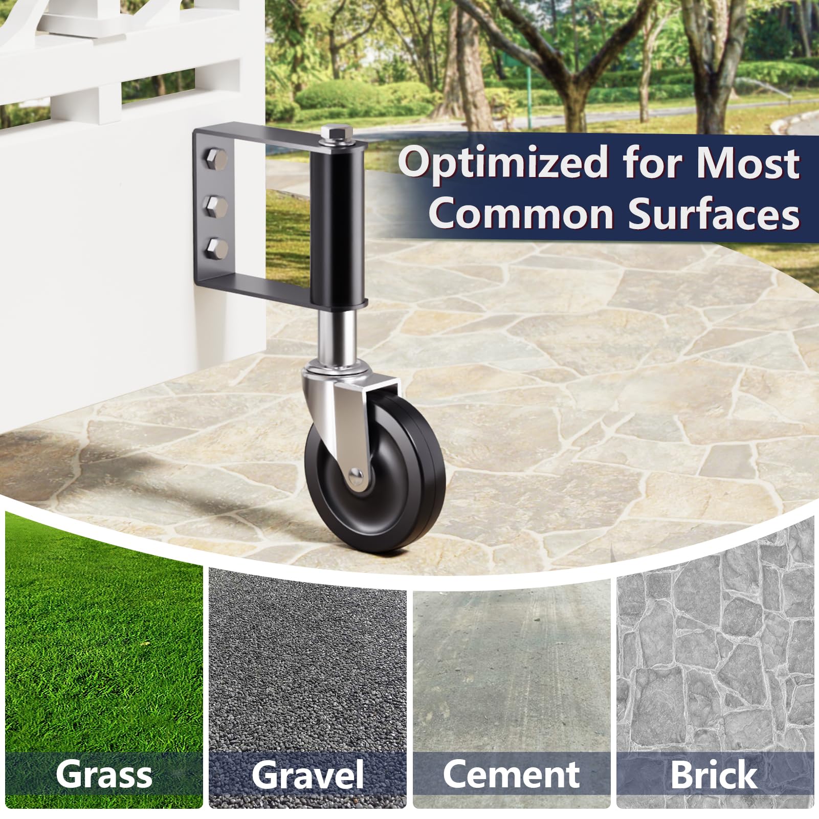 Ronlap silent gate rollers reduce squeaks for peaceful farm and driveway use