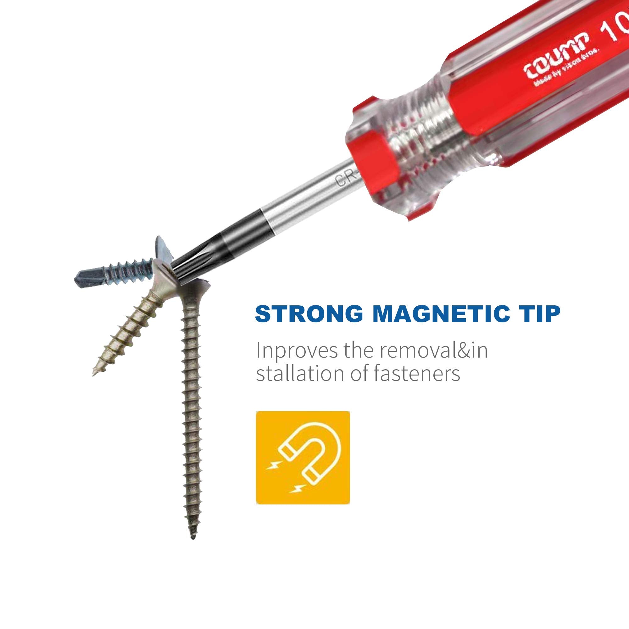 RONMAR acetate handle design offers crack resistance and a comfortable grip.