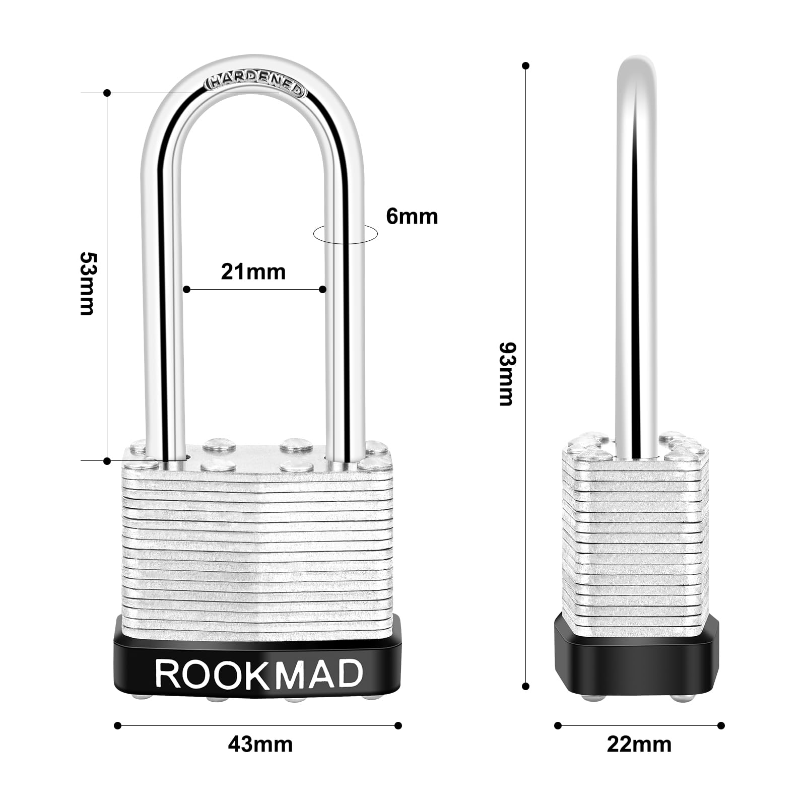 ROOKMAD keyed-alike 5-pack shows convenient same-key access across locks
