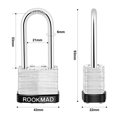 ROOKMAD keyed-alike 5-pack shows convenient same-key access across locks