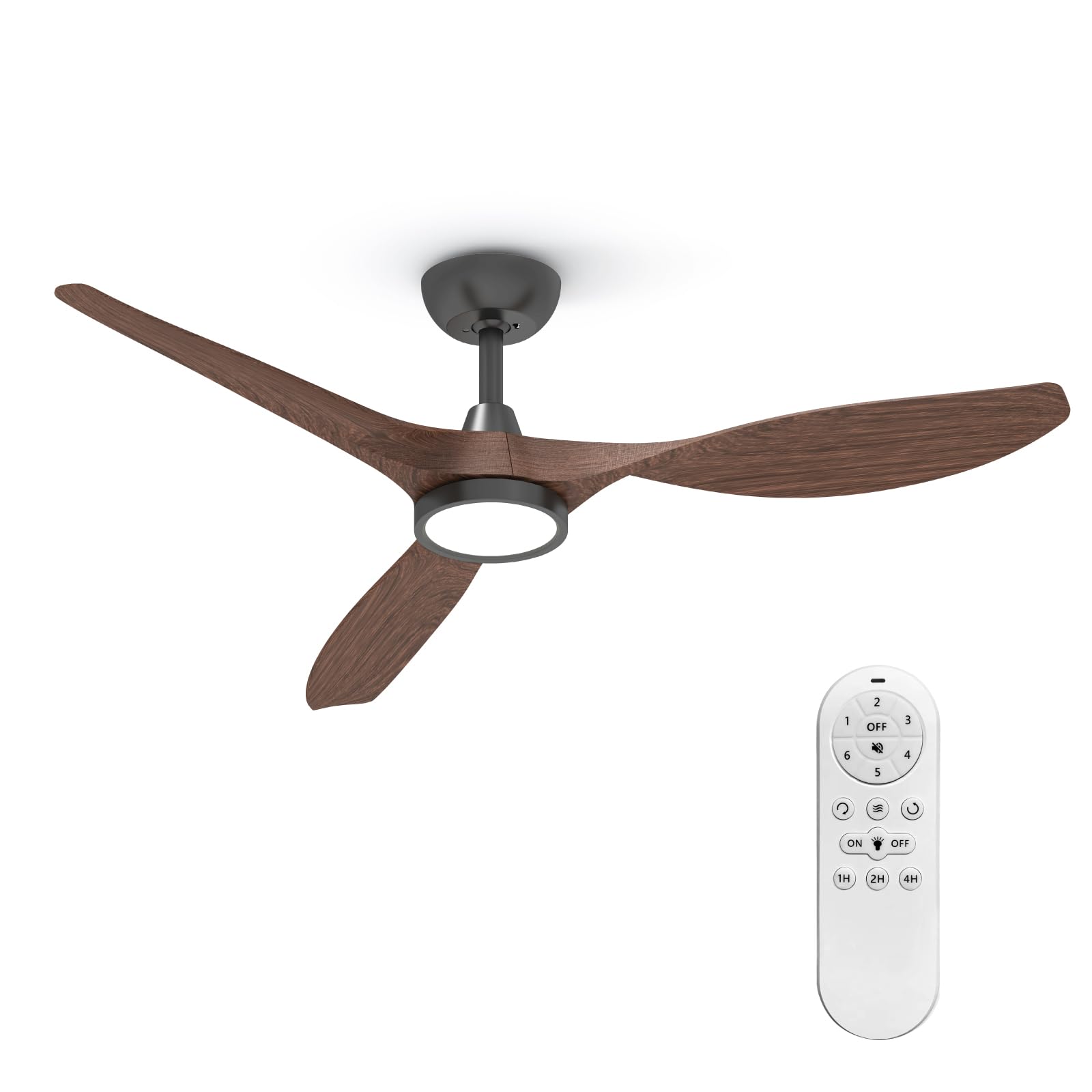 Roomratv 52-inch blade span provides ample cooling coverage for mid-sized rooms.