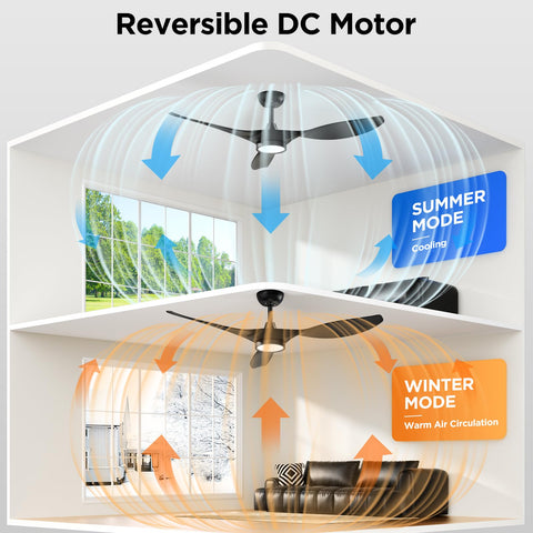 Roomratv ceiling fan LED light with 3 color temperatures.