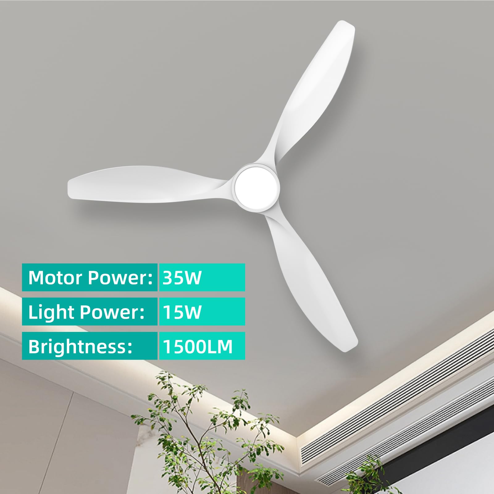 Roomratv quiet DC motor for smooth operation and energy efficiency.