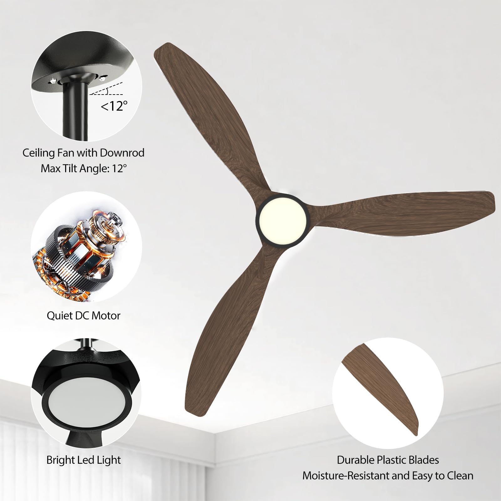 Roomratv reversible motor supports summer cooling and winter warmth.