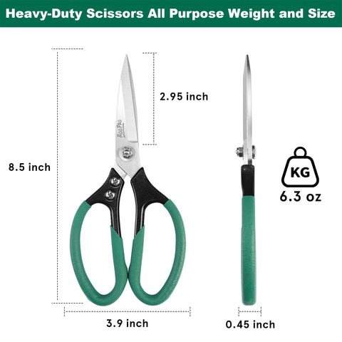 RooPro scissors cutting leather and thick fabric for durable projects