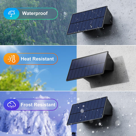 Roopure large solar panel enables quick charging and longer night run time.